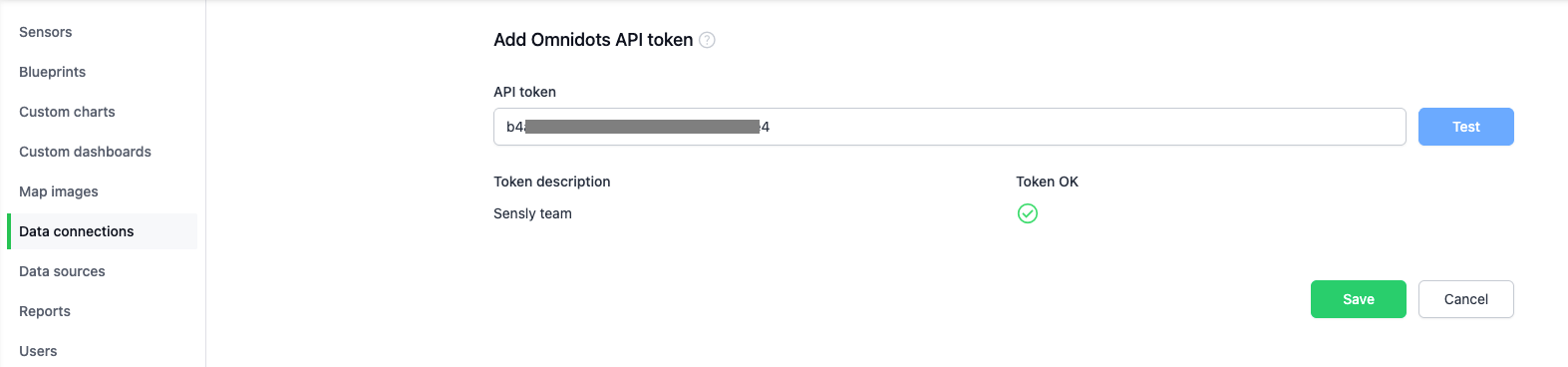 Omnidots Data Connection